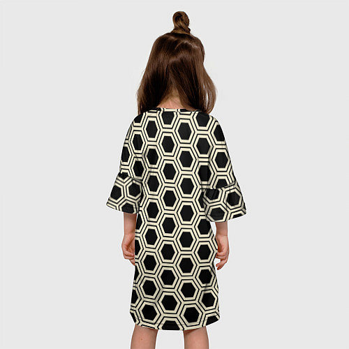 Детское платье Шестиугольная сота / 3D-принт – фото 4