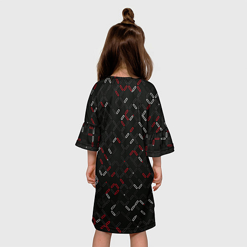 Детское платье Текстурный узор / 3D-принт – фото 4