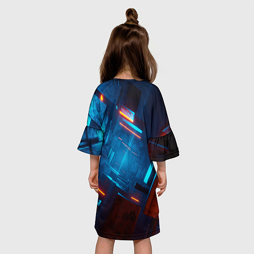 Детское платье Туннель из кубов / 3D-принт – фото 4