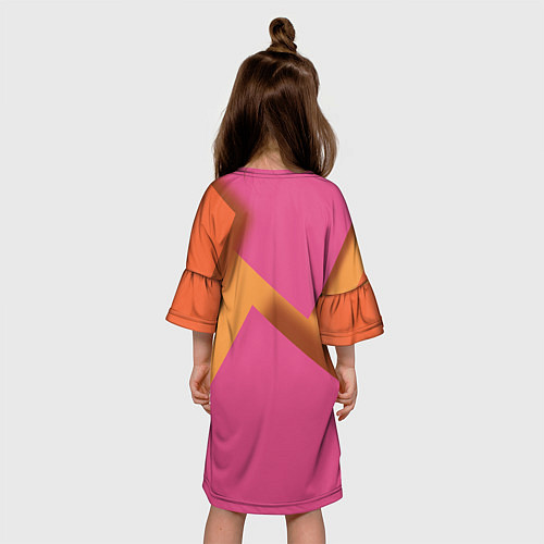 Детское платье Геометрические абстрактные соединения пластин / 3D-принт – фото 4