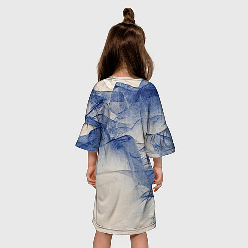 Детское платье Горы скалы в тумане / 3D-принт – фото 4