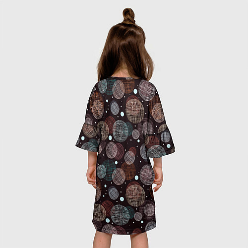 Детское платье Плетеные шары / 3D-принт – фото 4