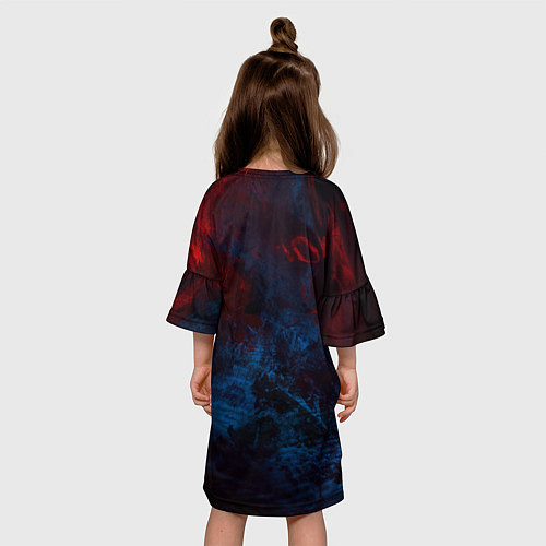 Детское платье Космическая абстракция битва / 3D-принт – фото 4