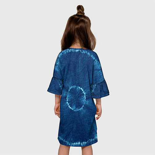 Детское платье Знак Скорпион на фоне тай-дай / 3D-принт – фото 4