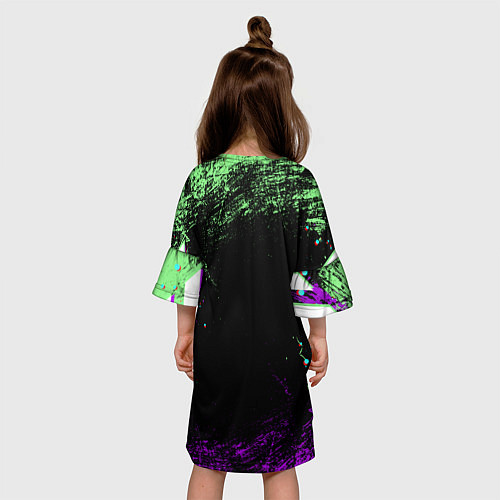 Детское платье Counter Strike 2 - Neon / 3D-принт – фото 4