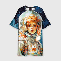 Детское платье Рыжая девушка космонавт