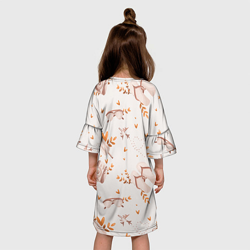 Детское платье Пляжный паттерн / 3D-принт – фото 4