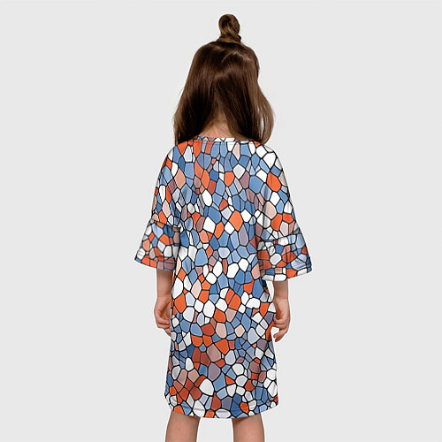 Детское платье Красочная мозаика / 3D-принт – фото 4