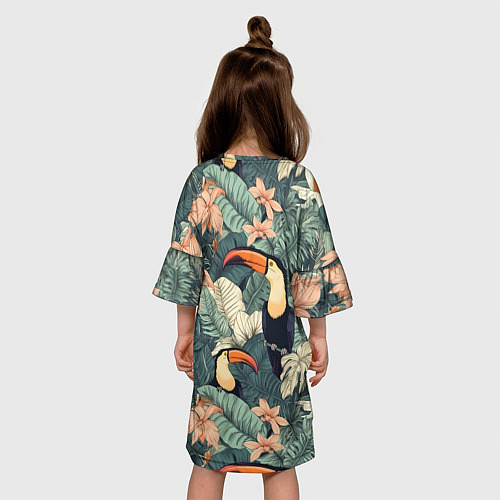 Детское платье Туканы: арт нейросети / 3D-принт – фото 4