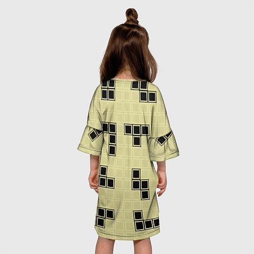 Детское платье Тетрис ретро / 3D-принт – фото 4