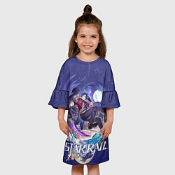 Платье клеш для девочки Сампо Хонкай Стар Рейл, цвет: 3D-принт — фото 2