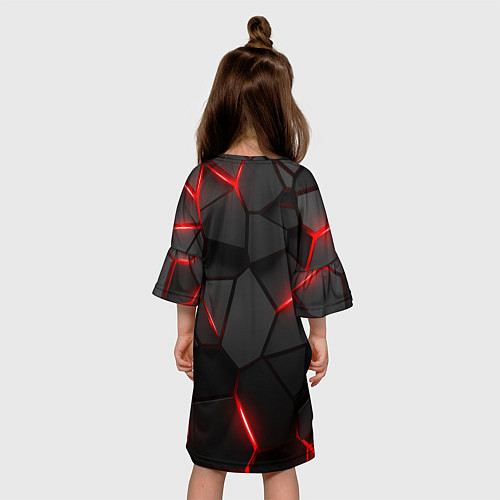Детское платье Плиты с красной подсветкой / 3D-принт – фото 4