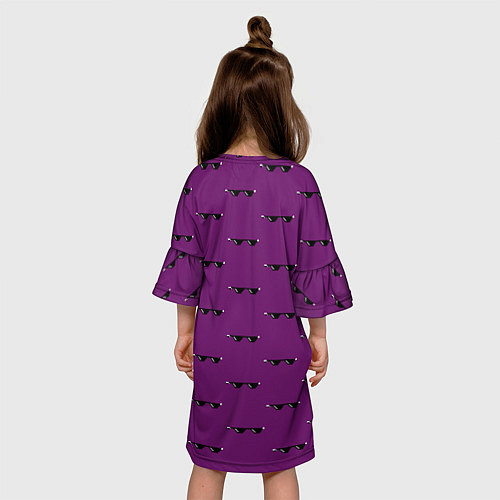 Детское платье Вот Это Да Фиолетовый / 3D-принт – фото 4