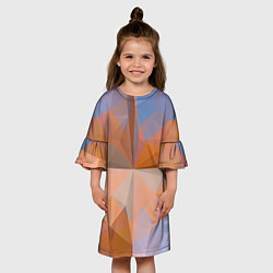 Платье клеш для девочки Текстурный пак, цвет: 3D-принт — фото 2
