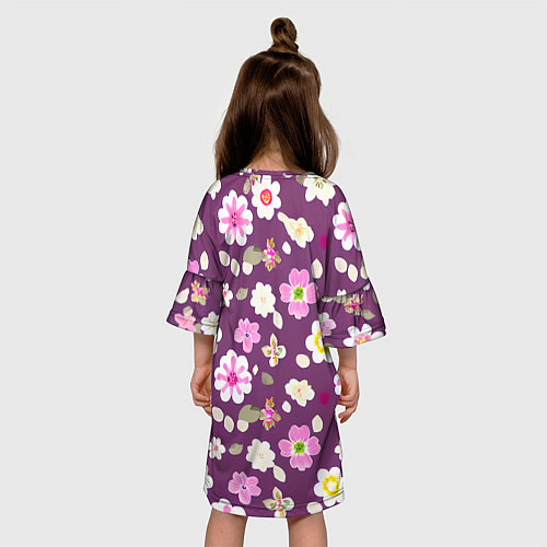 Детское платье Цветы сакуры / 3D-принт – фото 4
