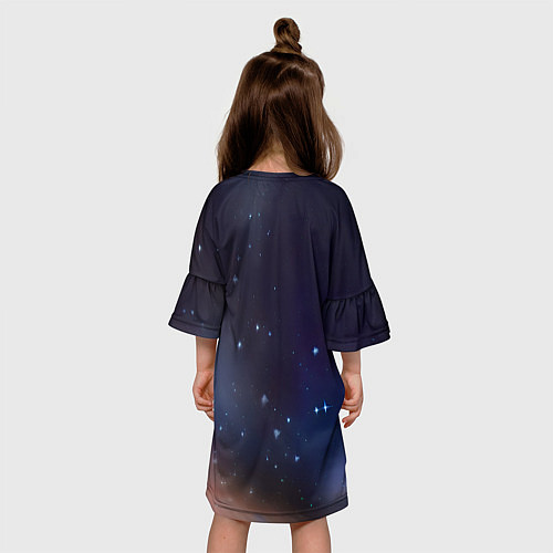 Детское платье Космическое полотно / 3D-принт – фото 4