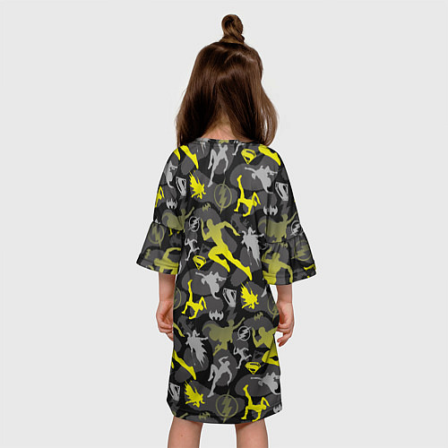 Детское платье Pattern The Flash 2023 / 3D-принт – фото 4