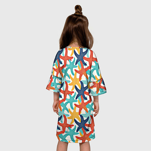 Детское платье Морские звезды / 3D-принт – фото 4