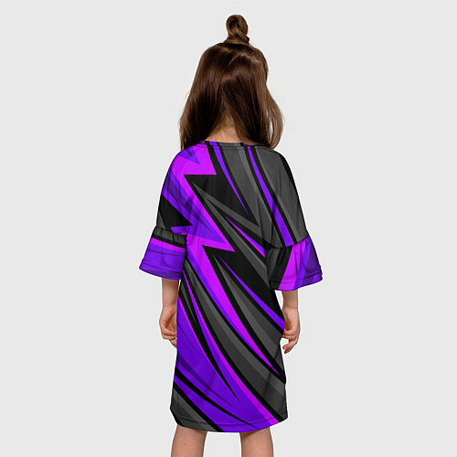 Детское платье Спорт униформа - пурпурный / 3D-принт – фото 4