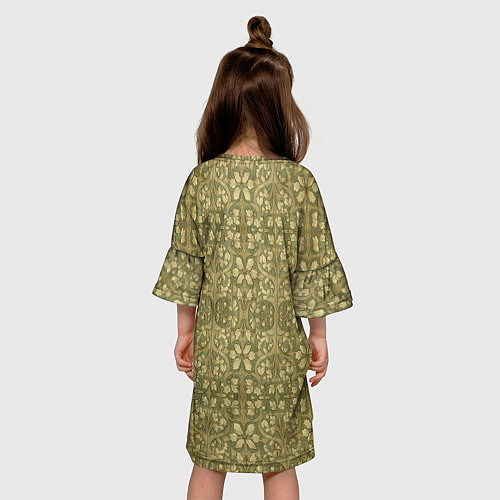 Детское платье Золотой виноградник / 3D-принт – фото 4