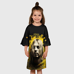 Платье клеш для девочки Nirvana Graffiti, цвет: 3D-принт — фото 2