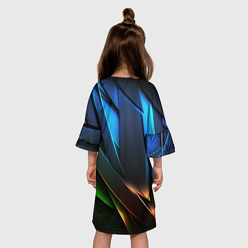 Детское платье Cyberpunk 2077 phantom liberty logo / 3D-принт – фото 4