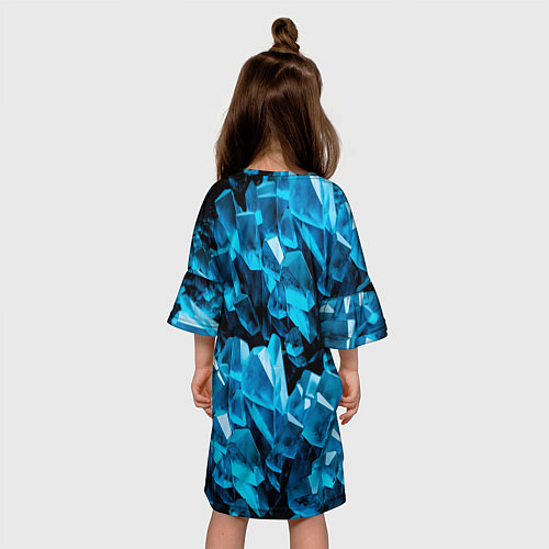 Детское платье Кристаллическая текстура / 3D-принт – фото 4