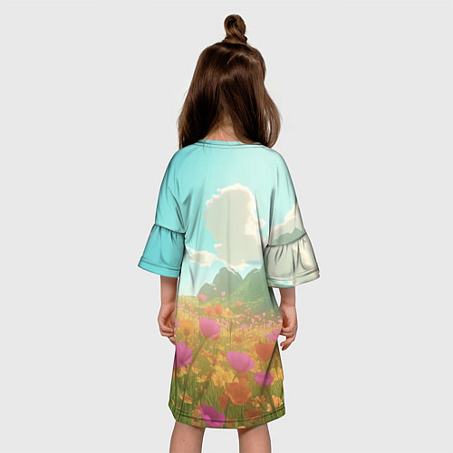 Детское платье Милый маленький львенок / 3D-принт – фото 4