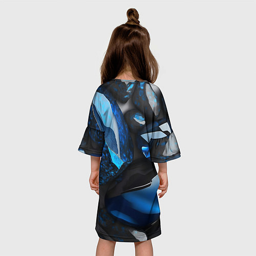 Детское платье Красивые камни текстура - нейросеть / 3D-принт – фото 4