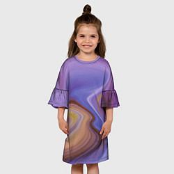 Платье клеш для девочки Violet fantasy, цвет: 3D-принт — фото 2
