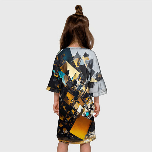 Детское платье Кубический взрывной импульс / 3D-принт – фото 4