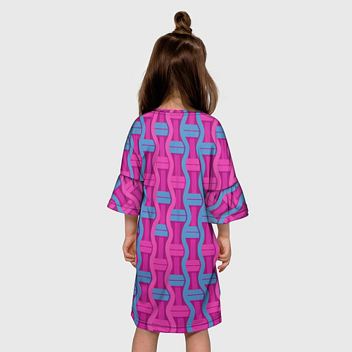 Детское платье Pink blue fantasy / 3D-принт – фото 4