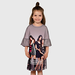 Платье клеш для девочки Blackpink kpop, цвет: 3D-принт — фото 2