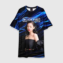 Платье клеш для девочки BlackPink Jennie, цвет: 3D-принт