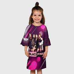 Платье клеш для девочки Kpop Blackpink, цвет: 3D-принт — фото 2