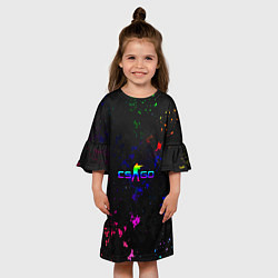 Платье клеш для девочки Сочный cs go, цвет: 3D-принт — фото 2