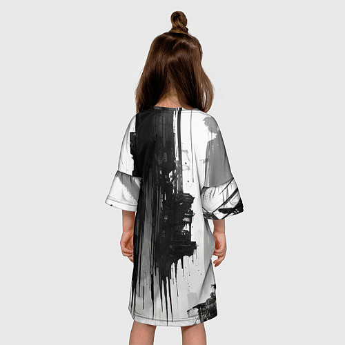 Детское платье Охотник в маске кицунэ / 3D-принт – фото 4