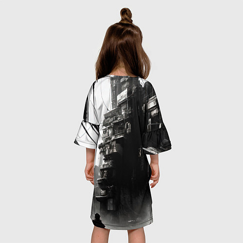 Детское платье Кибернетический кицунэ / 3D-принт – фото 4