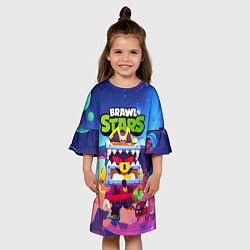 Платье клеш для девочки Затонувший сундук Грифф, цвет: 3D-принт — фото 2