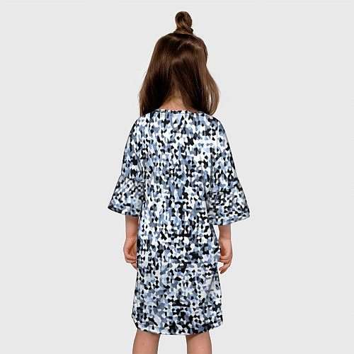 Детское платье Кристальный голубой / 3D-принт – фото 4