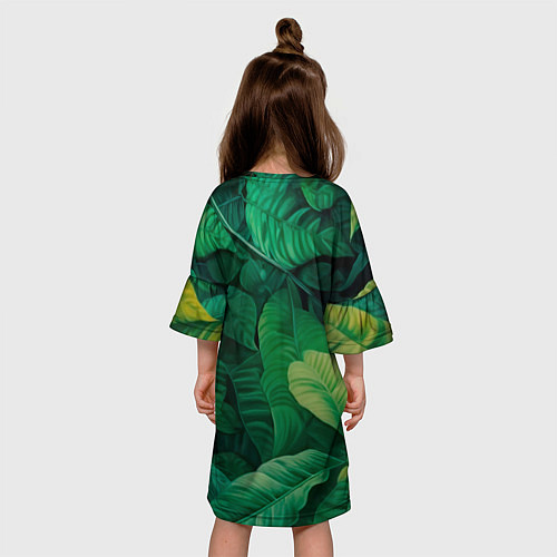 Детское платье Обезьяна в кустах / 3D-принт – фото 4