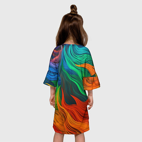 Детское платье Cs Go Logo Color / 3D-принт – фото 4