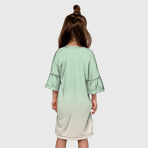 Детское платье Заяц на фоне луны - фантазия - нейросеть / 3D-принт – фото 4