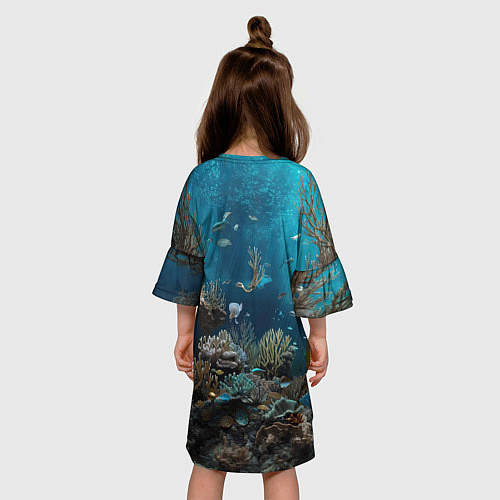 Детское платье Механическая акула / 3D-принт – фото 4