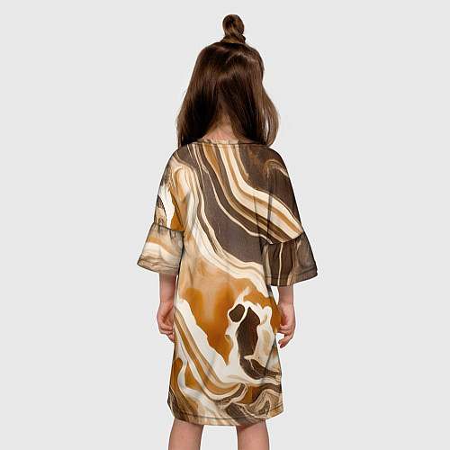Детское платье Яшма серая / 3D-принт – фото 4