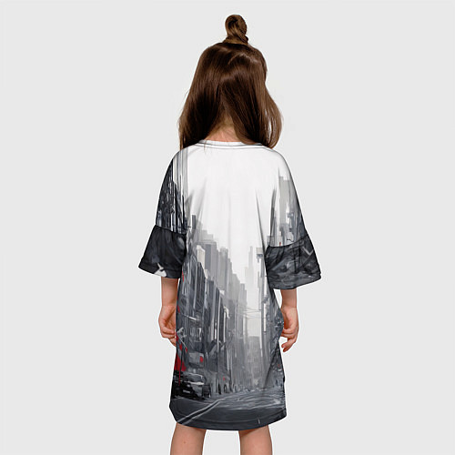 Детское платье Кибернетический ксеноморф / 3D-принт – фото 4