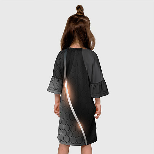 Детское платье Герб России на темном фоне / 3D-принт – фото 4