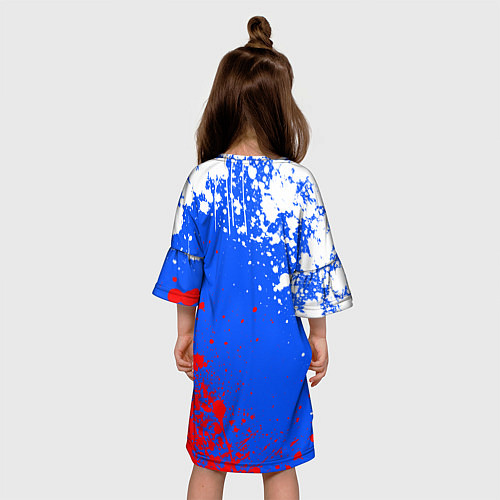 Детское платье Триколор рф и герб / 3D-принт – фото 4