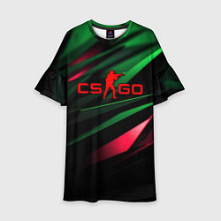 Детское платье CS GO green red