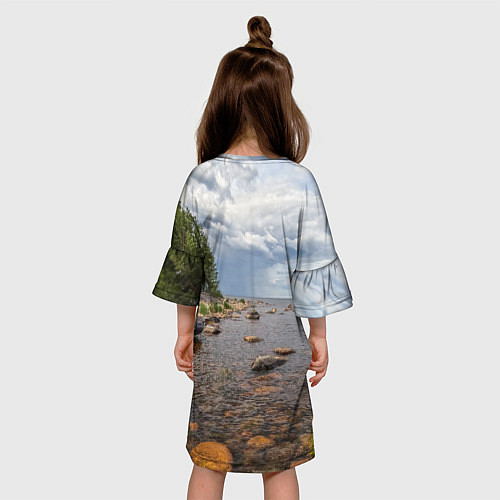 Детское платье Лодка на Ладоге / 3D-принт – фото 4